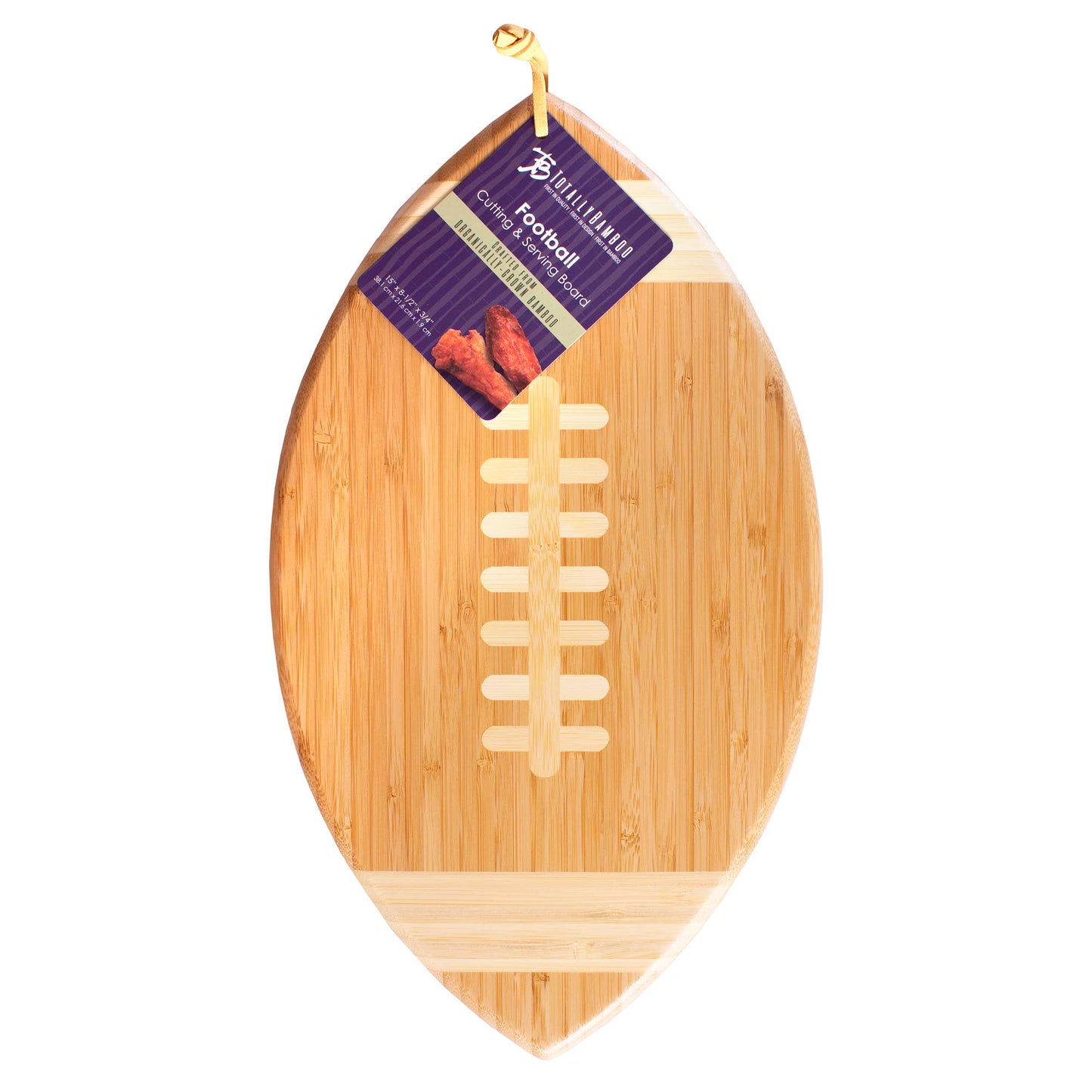 Football Shaped Cutting Board & Charcuterie Serving Tray - Veranda Cafe & Mercantile