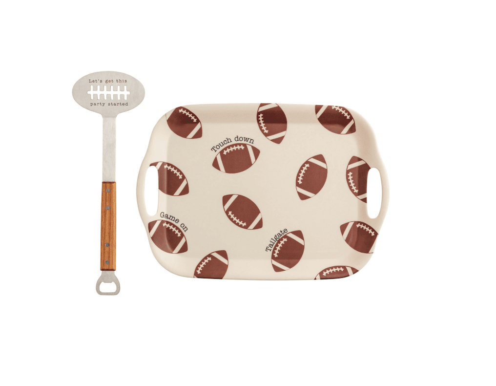 Football Tray & Spatula Set - Veranda Cafe & Mercantile