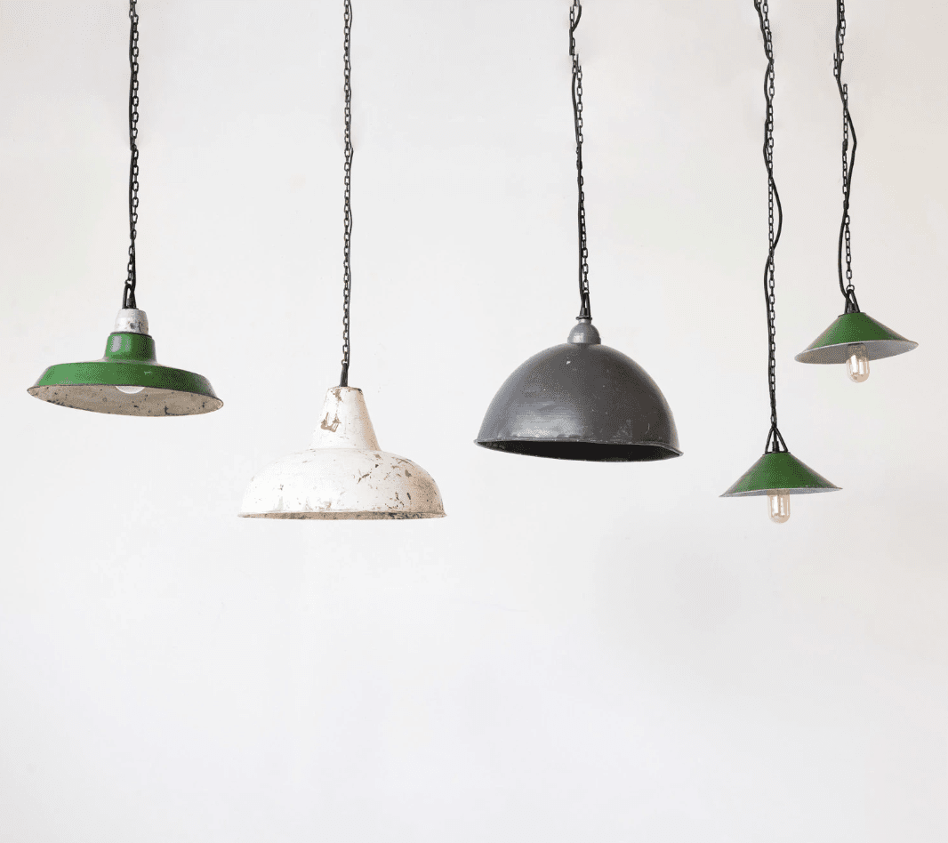 Found Metal Pendant Lamp - Veranda Cafe & Mercantile