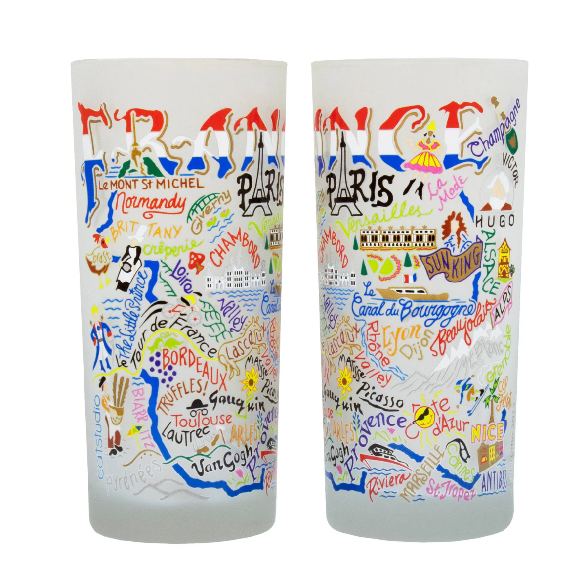 France Drinking Glass Set - Veranda Cafe & Mercantile