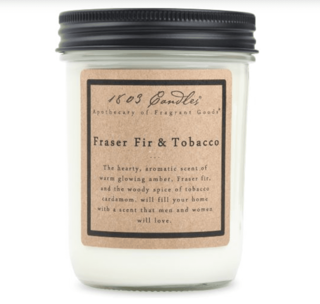 Frasier Fir & Tobacco Candle - Veranda Cafe & Mercantile