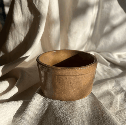 French Small Vintage Ceramic Pot - Veranda Cafe & Mercantile