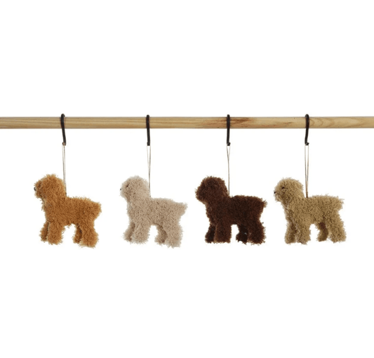 Furry Poodle Ornament - Veranda Cafe & Mercantile