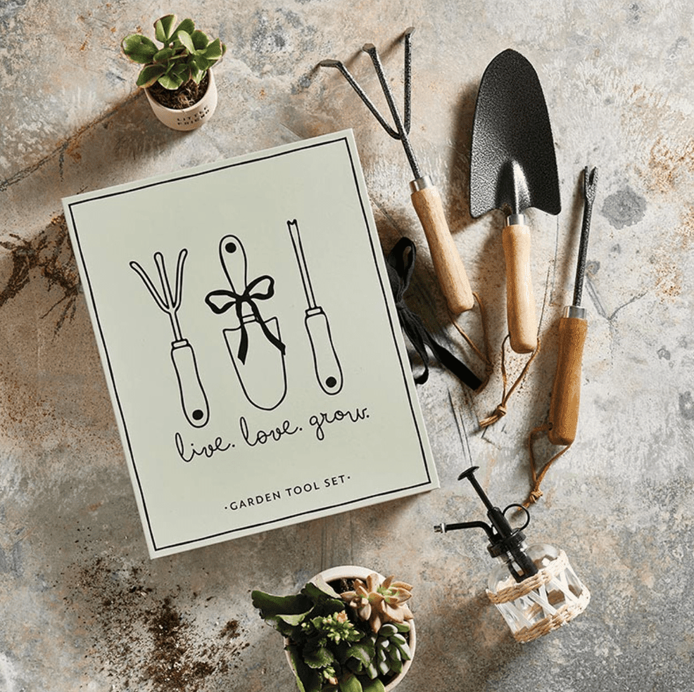 Garden Tool Set Book Box - Live Love Grow - Veranda Cafe & Mercantile