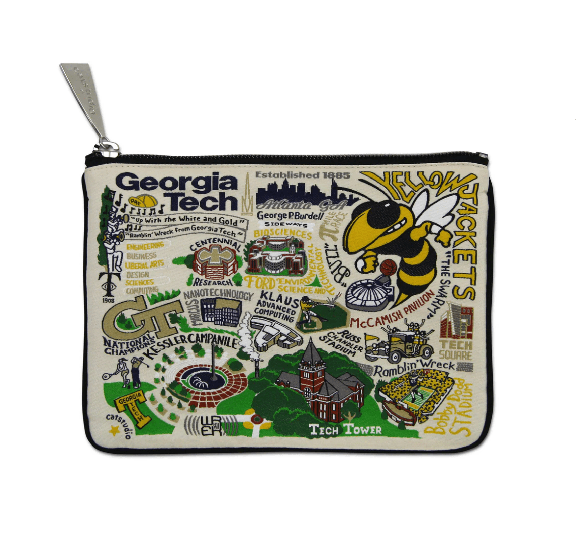 Georgia Tech Zip Pouch - Veranda Cafe & Mercantile