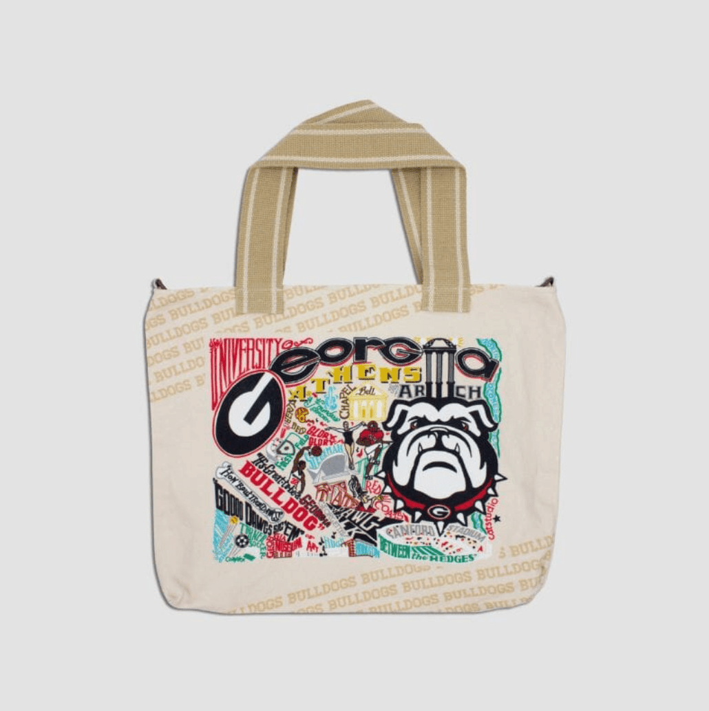 Georgia, University of Collegiate Tote Bag - Veranda Cafe & Mercantile