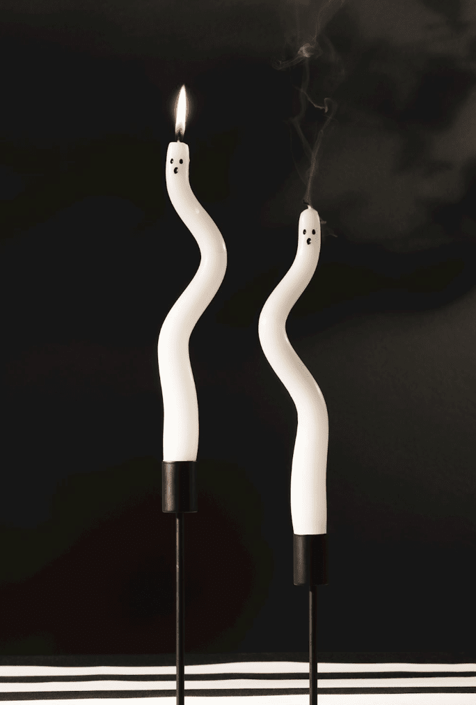 Ghost Taper Candle Set - Veranda Cafe & Mercantile