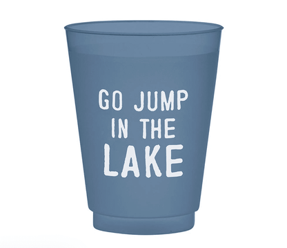 Go Jump in the Lake Cup - Set of 8 - Veranda Cafe & Mercantile