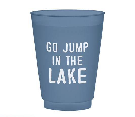 Go Jump in the Lake Cup - Set of 8 - Veranda Cafe & Mercantile