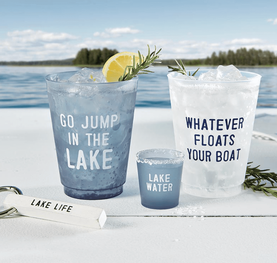 Go Jump in the Lake Cup - Set of 8 - Veranda Cafe & Mercantile