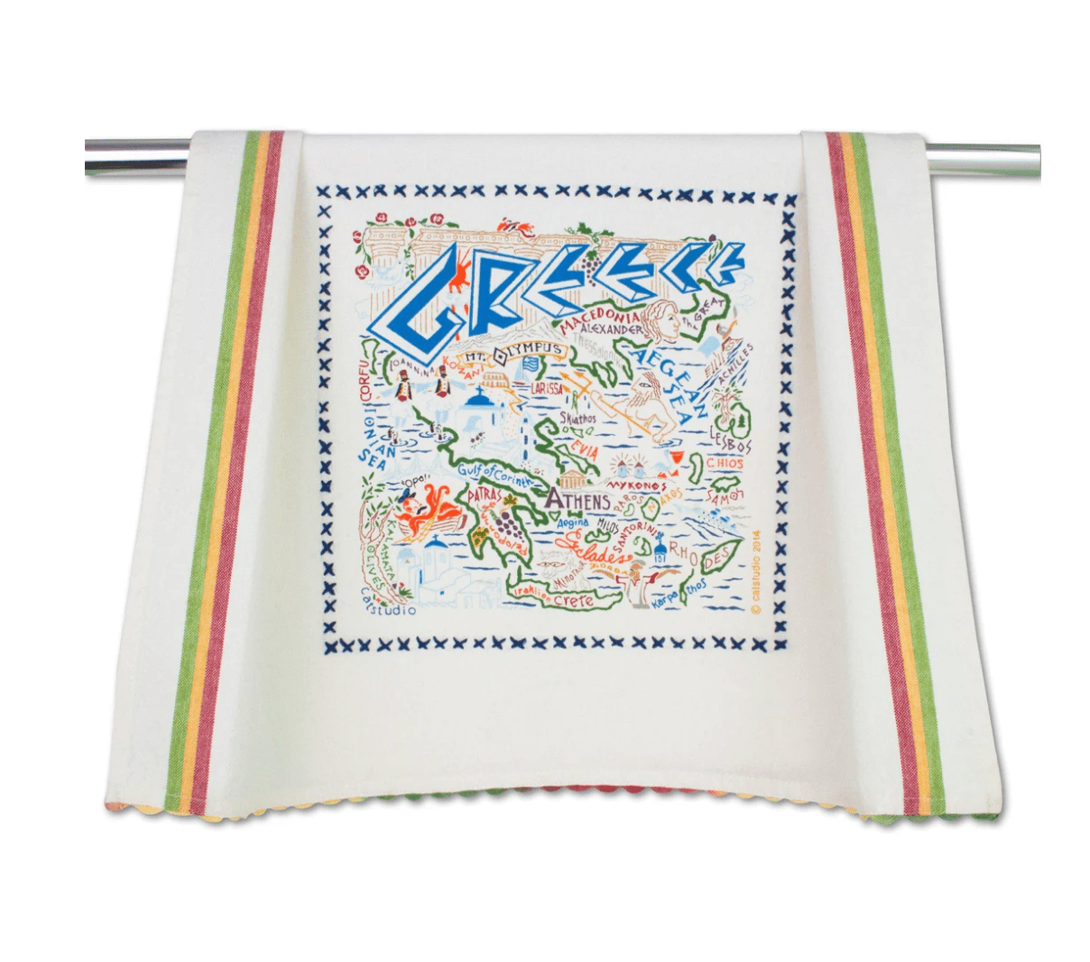 Greece Dish Towel - Veranda Cafe & Mercantile