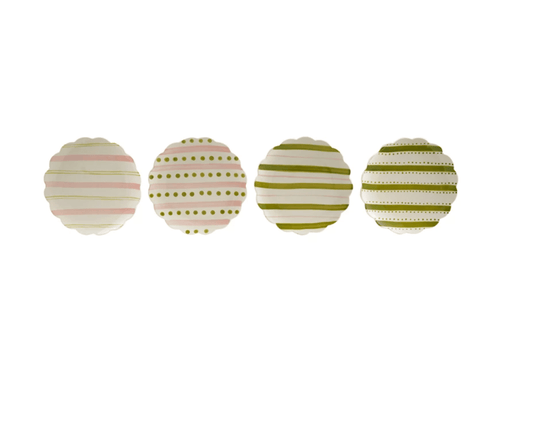 Hand - Painted Stoneware Scalloped Plate - Veranda Cafe & Mercantile