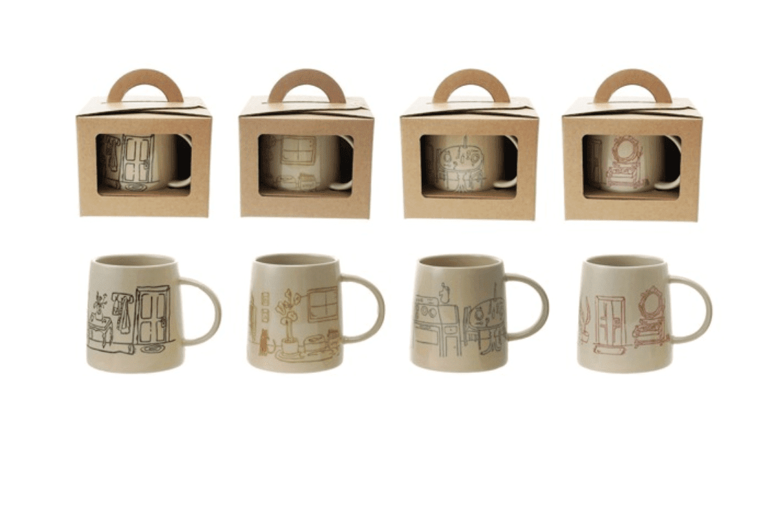 Hand Stamped Mug - Veranda Cafe & Mercantile