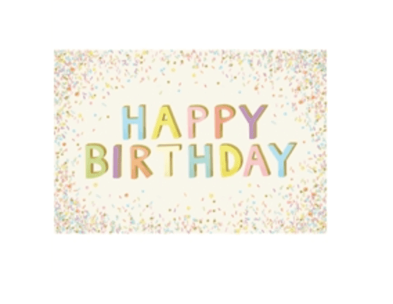 Happy Birthday Sprinkles Placemats - Veranda Cafe & Mercantile