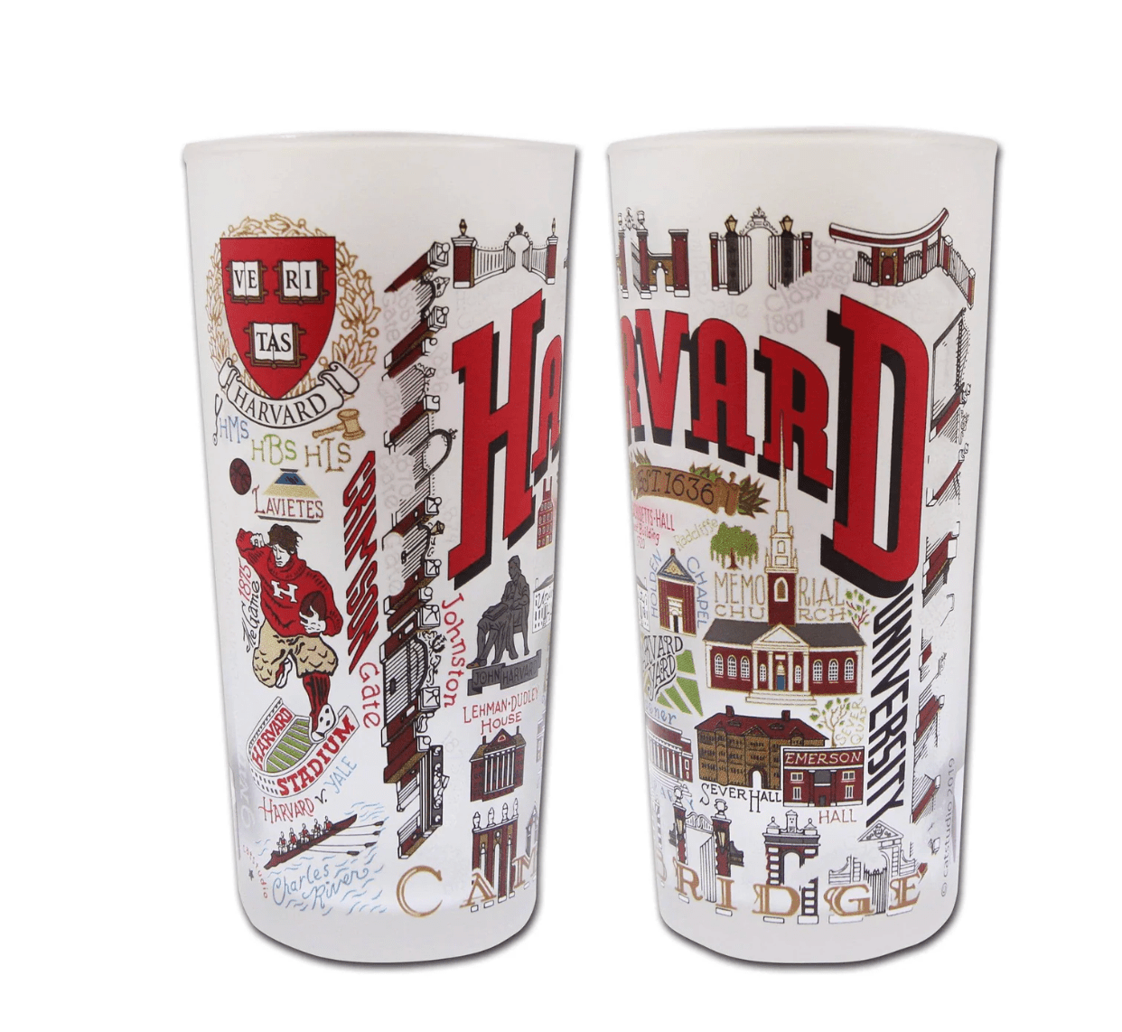 Harvard University Drinking Glass Set - Veranda Cafe & Mercantile