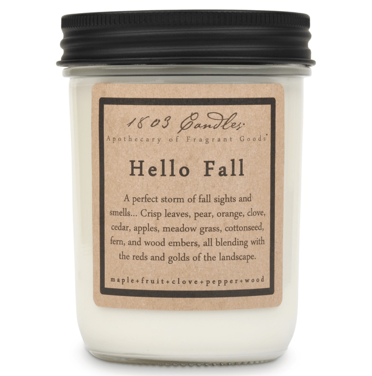 Hello Fall Soy Candle - Veranda Cafe & Mercantile
