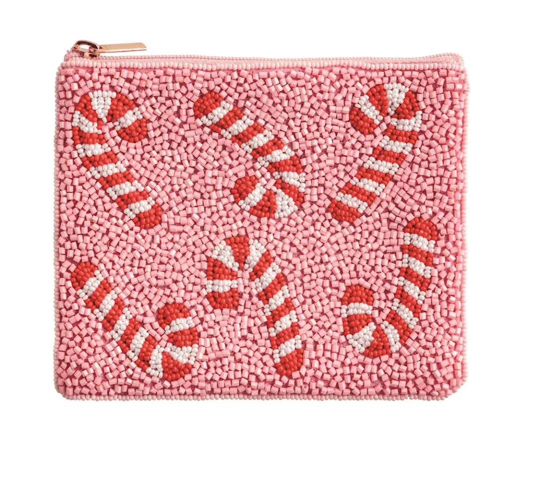 Holiday Beaded Case - Candy Cane - Veranda Cafe & Mercantile