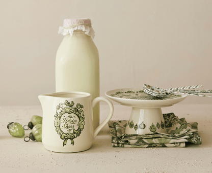 "Holiday Cheer" Stoneware Creamer, 14 oz. - Veranda Mercantile