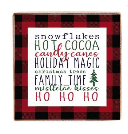 Holiday Favorites Wood Block - Veranda Cafe & Mercantile