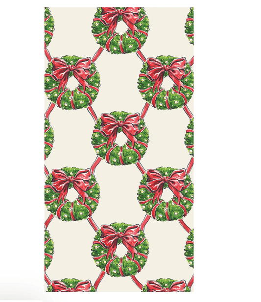Holiday Wreath Guest Napkin - Veranda Cafe & Mercantile