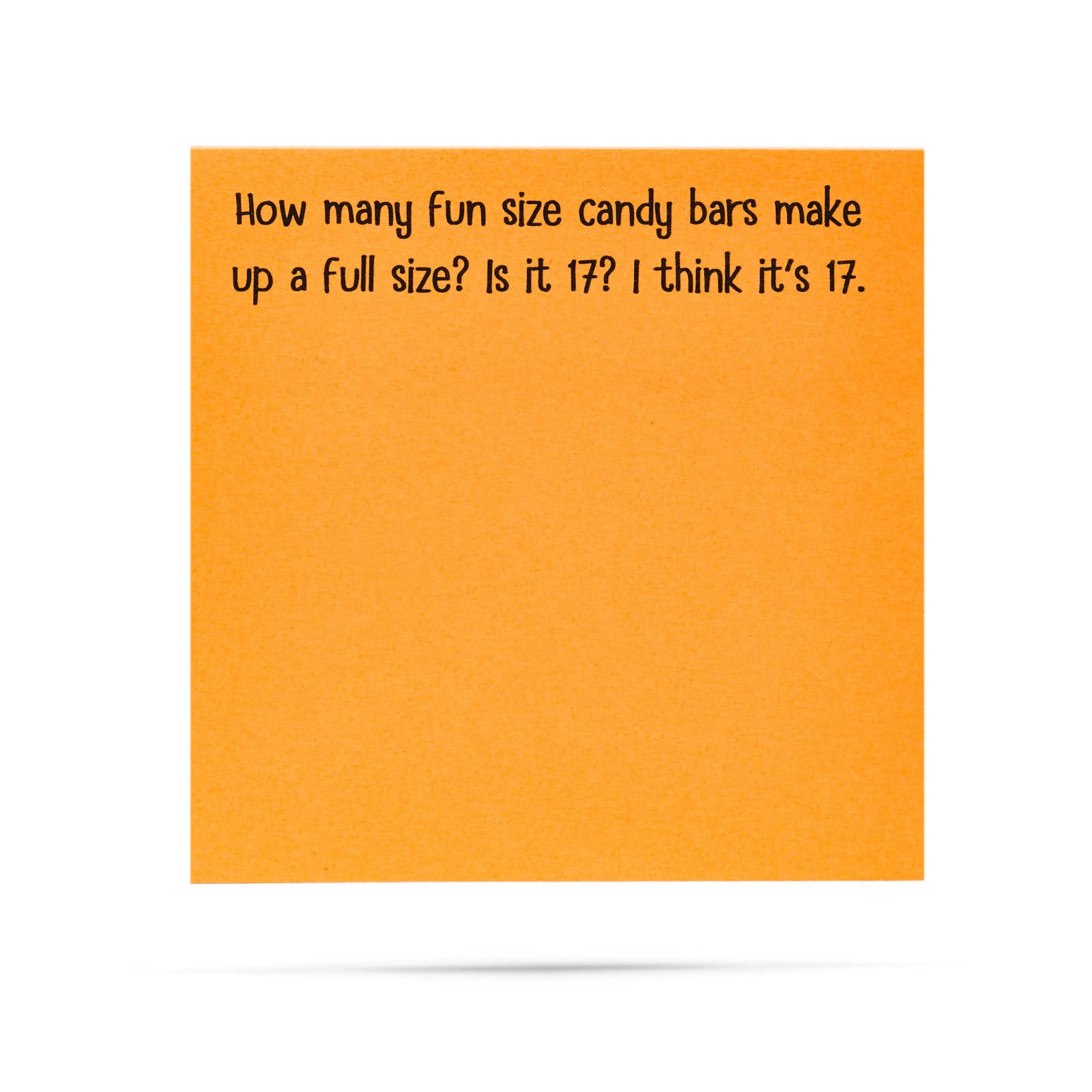 How many fun size candy bars Little Notes - Veranda Cafe & Mercantile