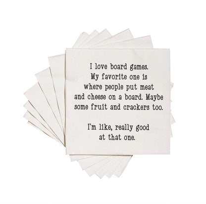 I love board games Cocktail Napkins - Veranda Cafe & Mercantile