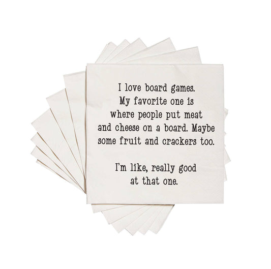 I love board games Cocktail Napkins - Veranda Cafe & Mercantile