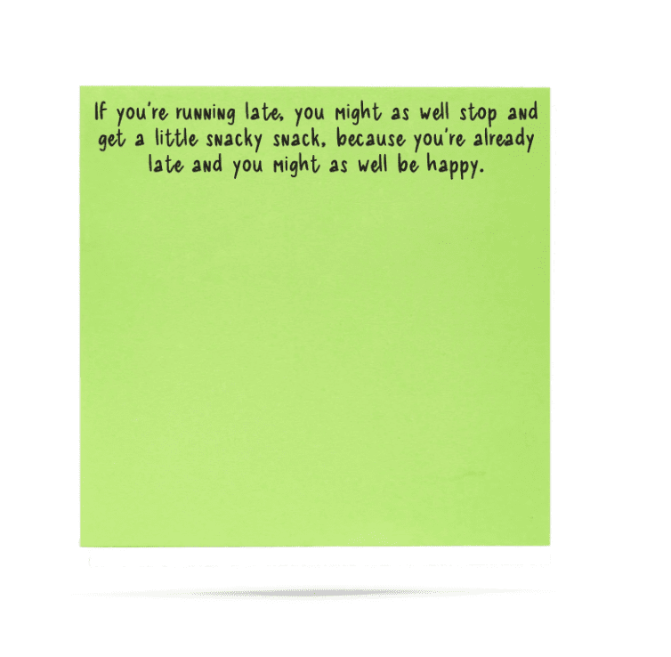 If you're running late Little Notes - Veranda Cafe & Mercantile