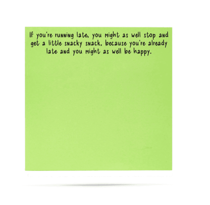 If you're running late Little Notes - Veranda Cafe & Mercantile