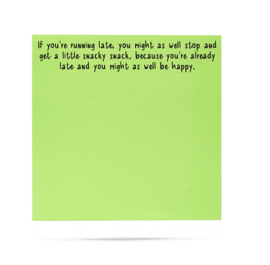 If you're running late Little Notes - Veranda Cafe & Mercantile