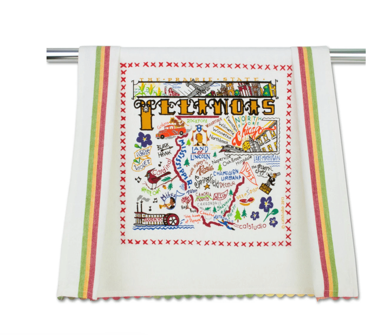 Illinois Dish Towel - Veranda Cafe & Mercantile