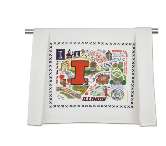 Illinois, University of Dish Towel - Veranda Cafe & Mercantile