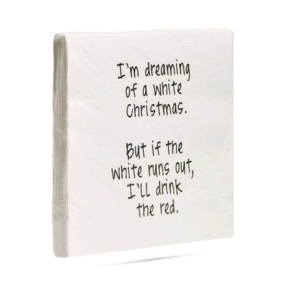 I'm dreaming of a white Christmas Cocktail Napkins - Veranda Cafe & Mercantile
