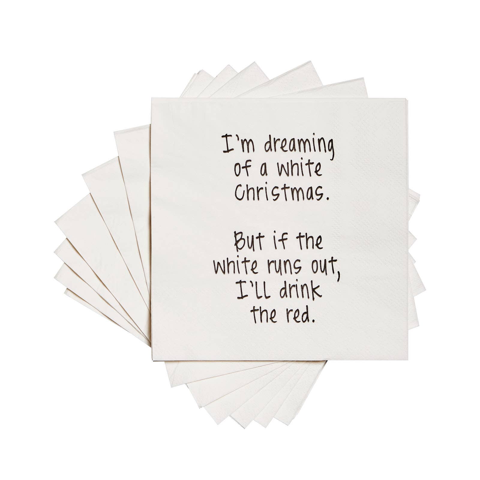 I'm dreaming of a white Christmas Cocktail Napkins - Veranda Cafe & Mercantile