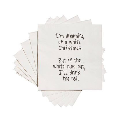I'm dreaming of a white Christmas Cocktail Napkins - Veranda Cafe & Mercantile