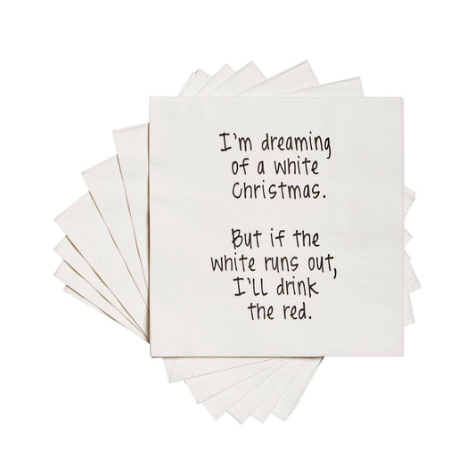 I'm dreaming of a white Christmas Cocktail Napkins - Veranda Cafe & Mercantile