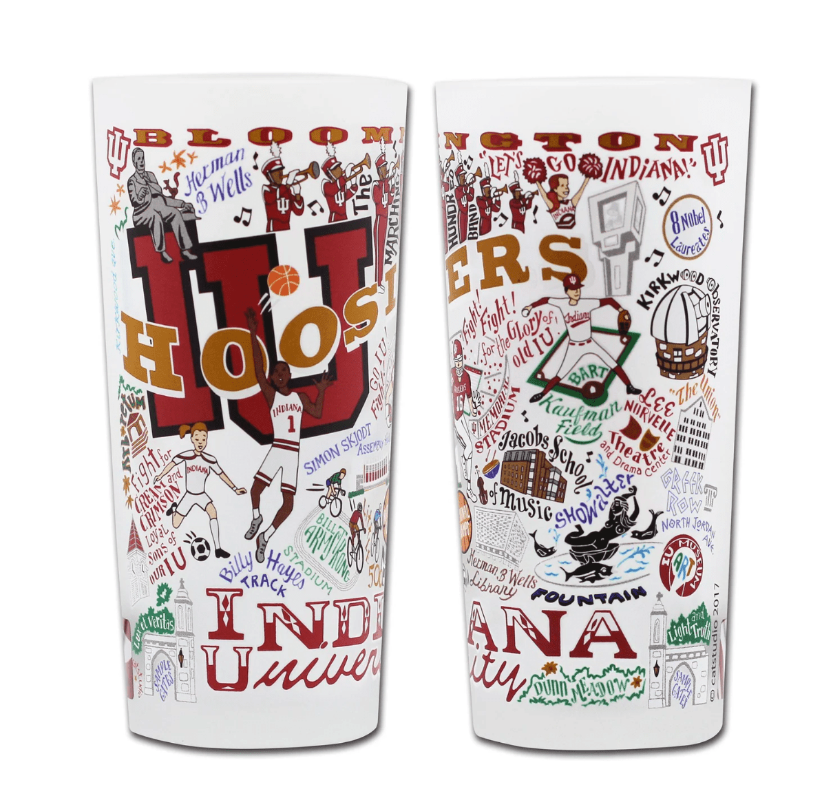 Indiana University Drinking Glass Set - Veranda Cafe & Mercantile