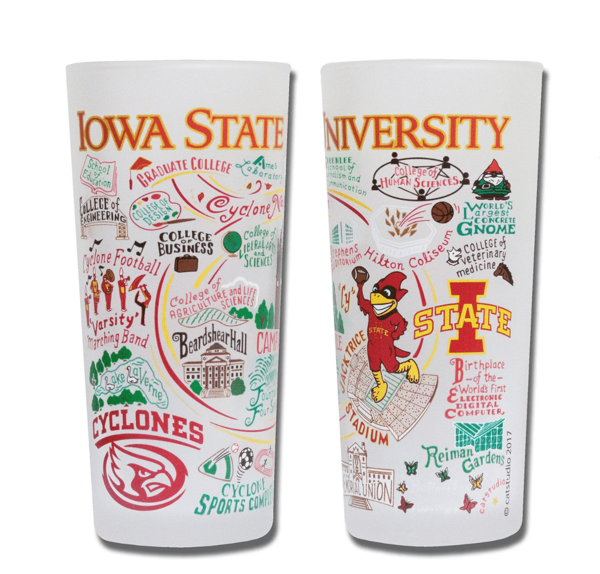 Iowa State University Drinking Glass Set - Veranda Cafe & Mercantile