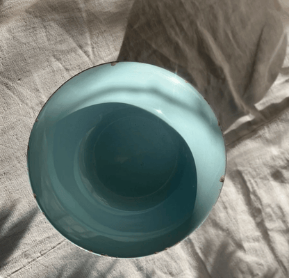 Italian Vintage Blue Mixing Bowl - Veranda Cafe & Mercantile