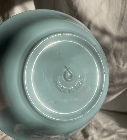 Italian Vintage Blue Mixing Bowl - Veranda Cafe & Mercantile