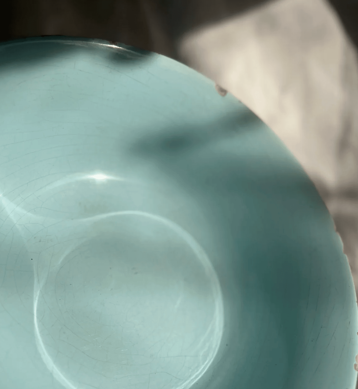 Italian Vintage Blue Mixing Bowl - Veranda Cafe & Mercantile