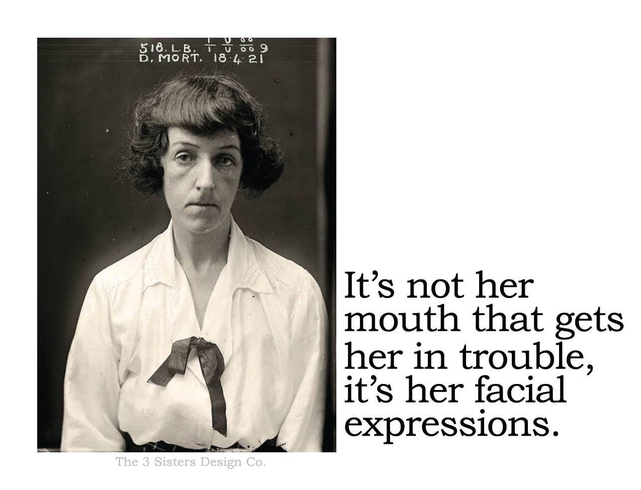 It's not her mouth - Sticker - Veranda Cafe & Mercantile