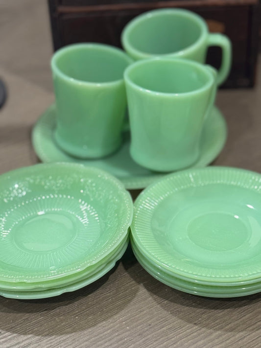 Jadite Bundle - Vintage Fire King Collection - Veranda Cafe & Mercantile