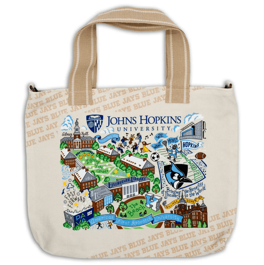 Johns Hopkins University Collegiate Tote Bag - Veranda Cafe & Mercantile