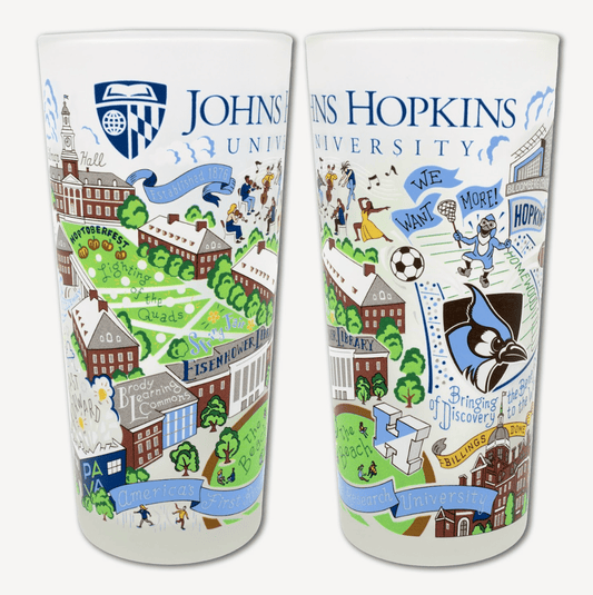 Johns Hopkins University Drinking Glass Set - Veranda Cafe & Mercantile