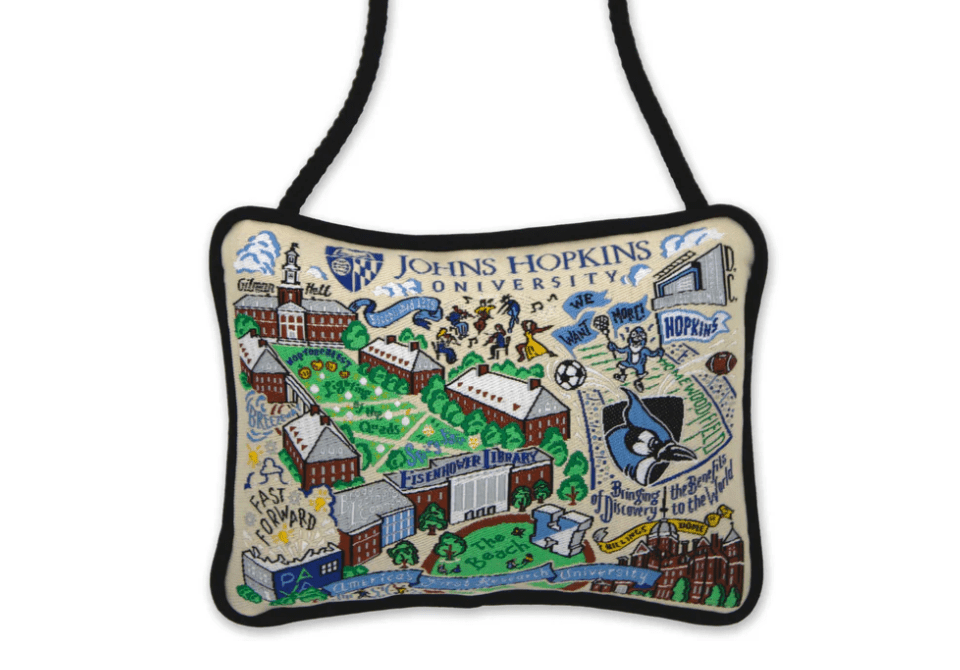 Johns Hopkins University Mini Pillow - Veranda Cafe & Mercantile