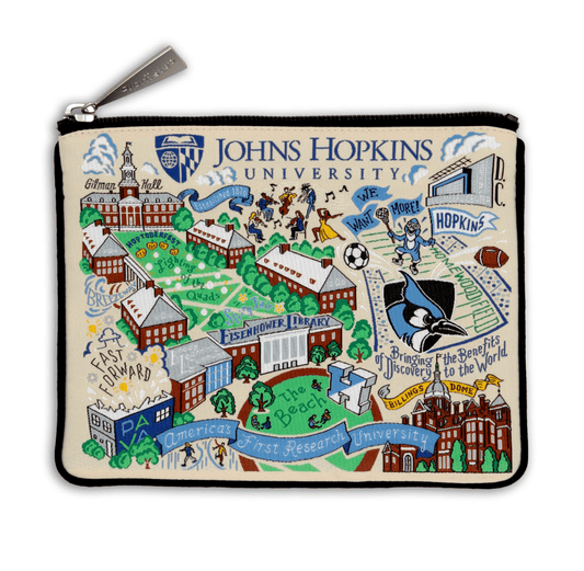 Johns Hopkins University Zip Pouch - Veranda Cafe & Mercantile