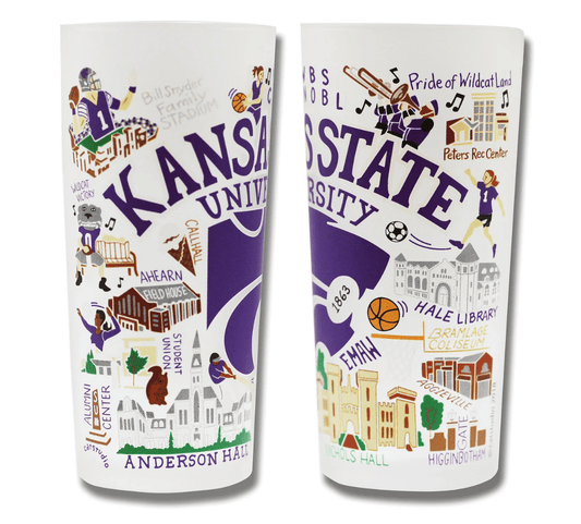 Kansas State University Drinking Glass Set - Veranda Cafe & Mercantile