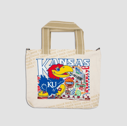 Kansas, University of Collegiate Tote Bag - Veranda Cafe & Mercantile