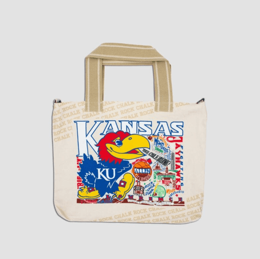 Kansas, University of Collegiate Tote Bag - Veranda Cafe & Mercantile